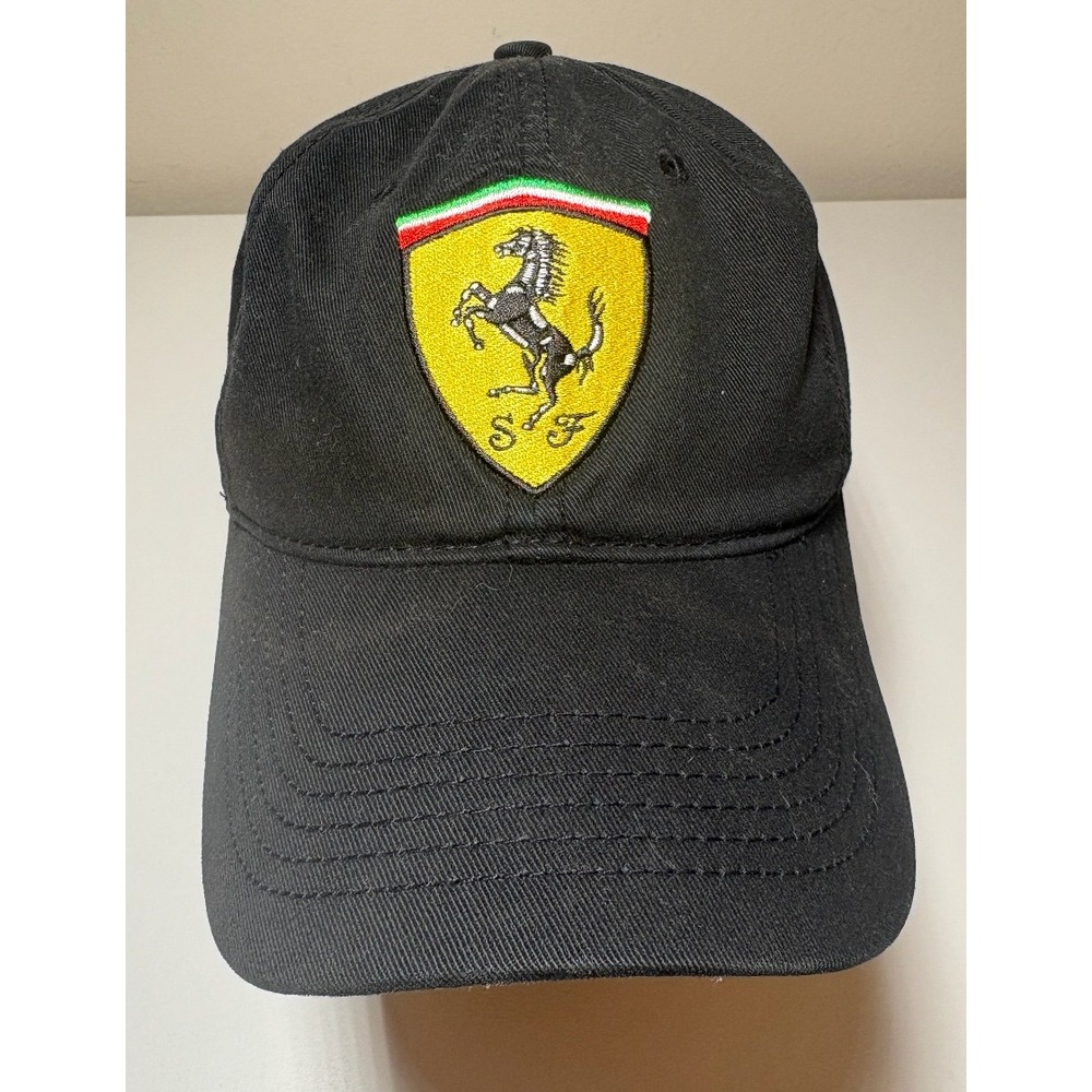 Ferrari Vintage Adjustable Hat | Black